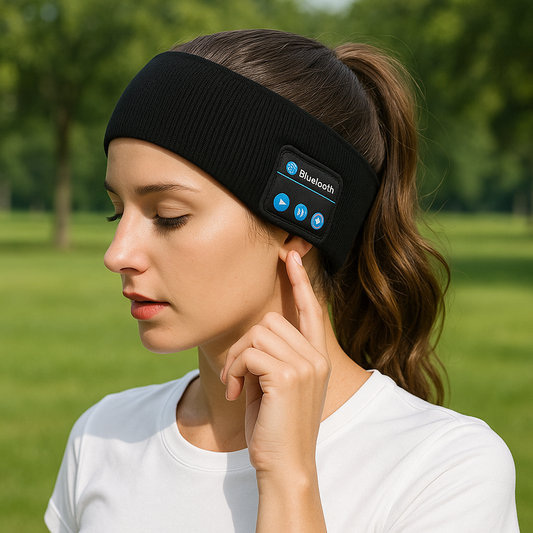 CozyBeats Wireless Bluetooth Headband – Outdoor Fitness, Yoga & Winter Ear-Warmer Headphones