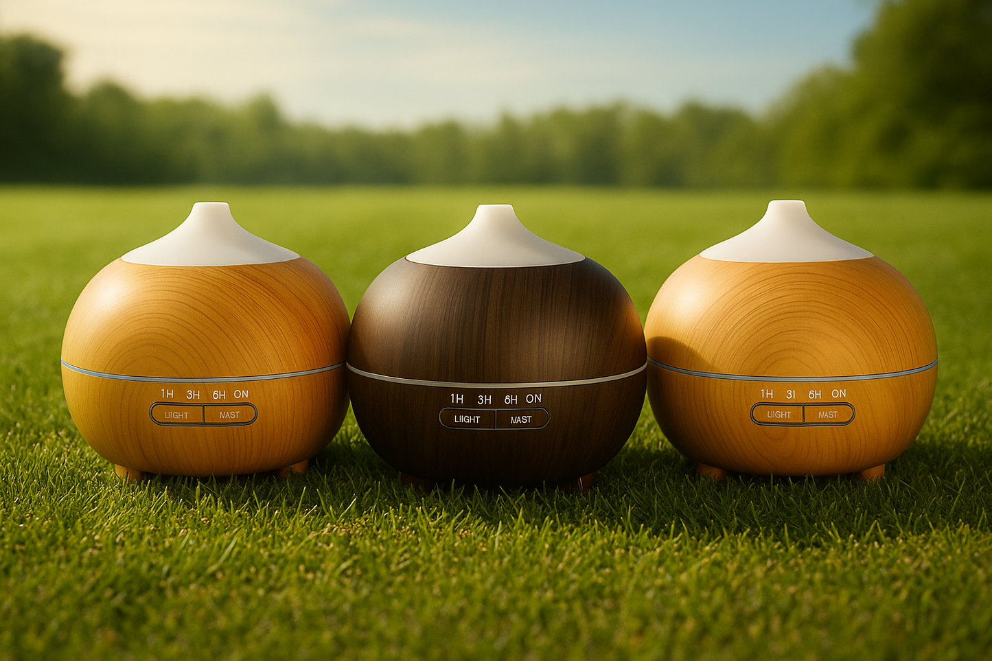 Mistyrious Natural Oak Essential Oil Humidifier – Ultrasonic Aromatherapy & Easy Operation