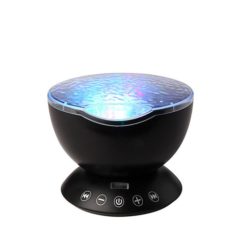 OceanWave LED Night Light & Ambient Projector + Built-In Music