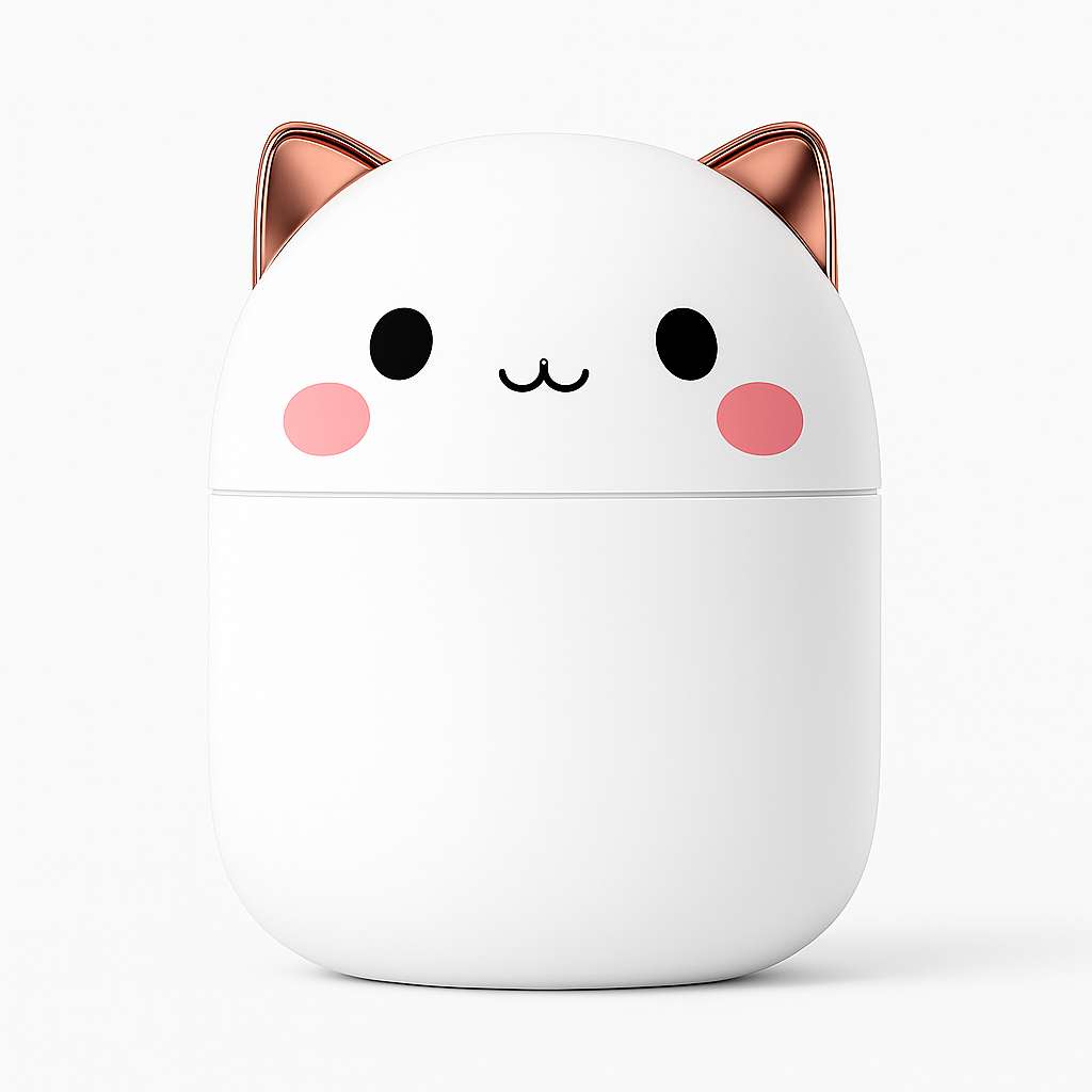 KittyMist Ultra-Silent Air Humidifier – Cute Desktop & Bedroom Diffuser