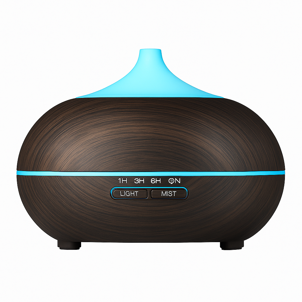 Mistyrious Natural Oak Essential Oil Humidifier – Ultrasonic Aromatherapy & Easy Operation