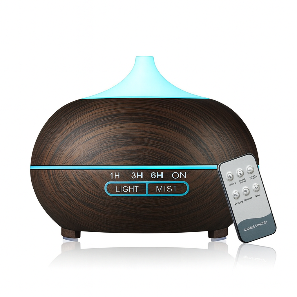 Mistyrious Natural Oak Essential Oil Humidifier – Ultrasonic Aromatherapy & Easy Operation