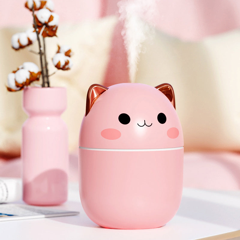 KittyMist Ultra-Silent Air Humidifier – Cute Desktop & Bedroom Diffuser